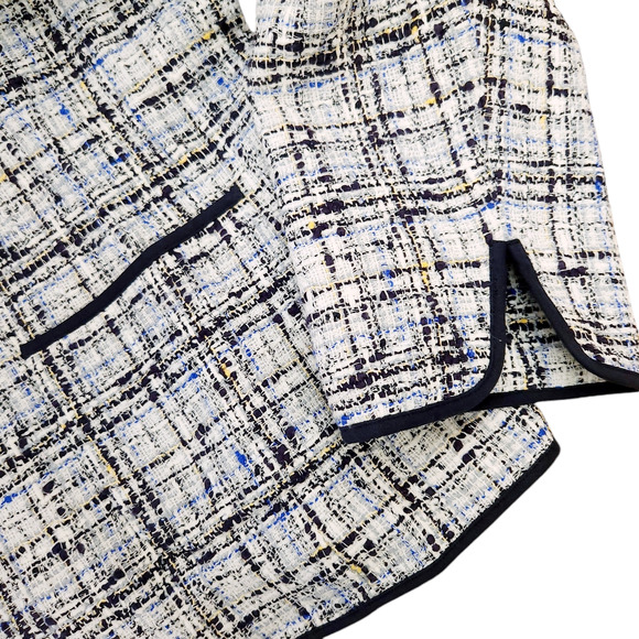 ELLEN TRACY tweed boucle blazer career jacket in midnight Woman Plus Size 20 NEW - Picture 4 of 6